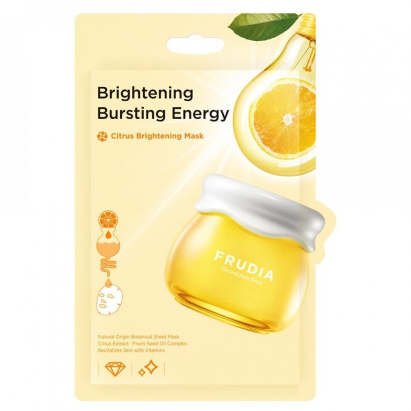 Frudia Citrus Sheet Μάσκα Προσώπου για Λάμψη Με Νιασιναμίδη 20ml ΜΑΣΚΕΣ ΠΡΟΣΩΠΟΥ