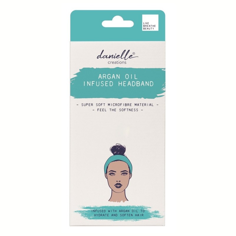 Danielle Creations Μικροεξοπλισμός Κομμωτηρίου SD8221BL Κορδέλα μαλλιών 12*19cm εμποτισμένη με έλαιο Argan ΤΟΥΡΜΠΑΝΙΑ + ΚΟΡΔΕΛΕΣ ΜΕ ΕΛΑΙΑ