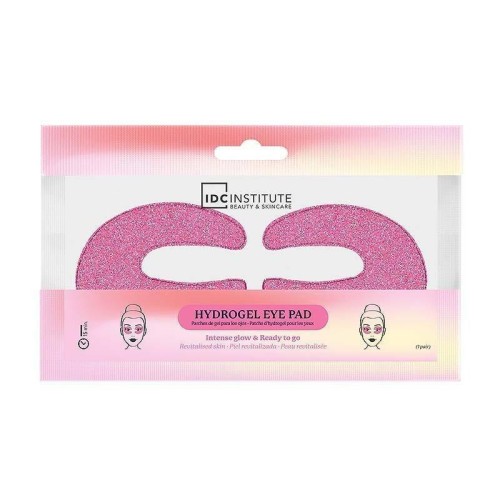 IDC INSTITUTE HYDROGEL Glitter Eye Pads Pink INTENSE GLOW &READY TO GO