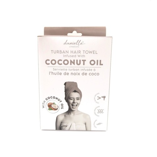 Danielle Creations Τουρμπάνι  COCONUT OIL Μαλλιών Γκρι