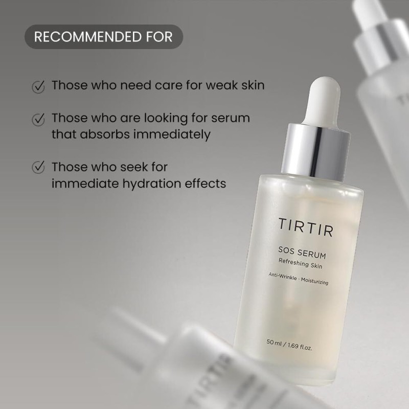 Tirtir Cooling SOS Αντιγηραντικό Serum Προσώπου με Centella Asiatica & Υαλουρονικό Οξύ 50ml ΟΡΟΙ / SERUM