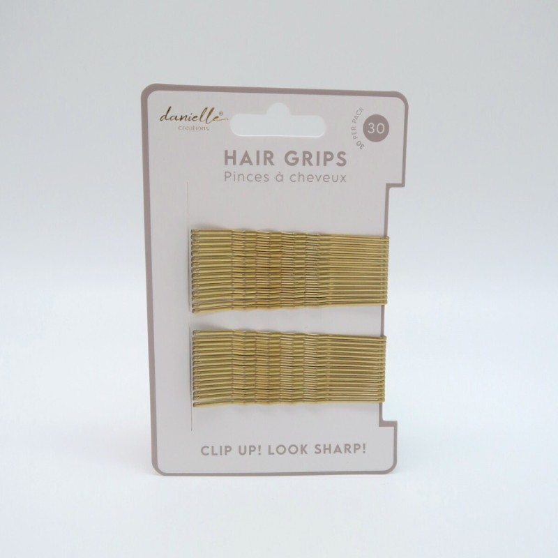 Danielle Creations Απλά Τσιμπιδάκια Μαλλιών Χρυσά 30τμχ BEAUTY TOOLS > ΑΞΕΣΟΥΑΡ 