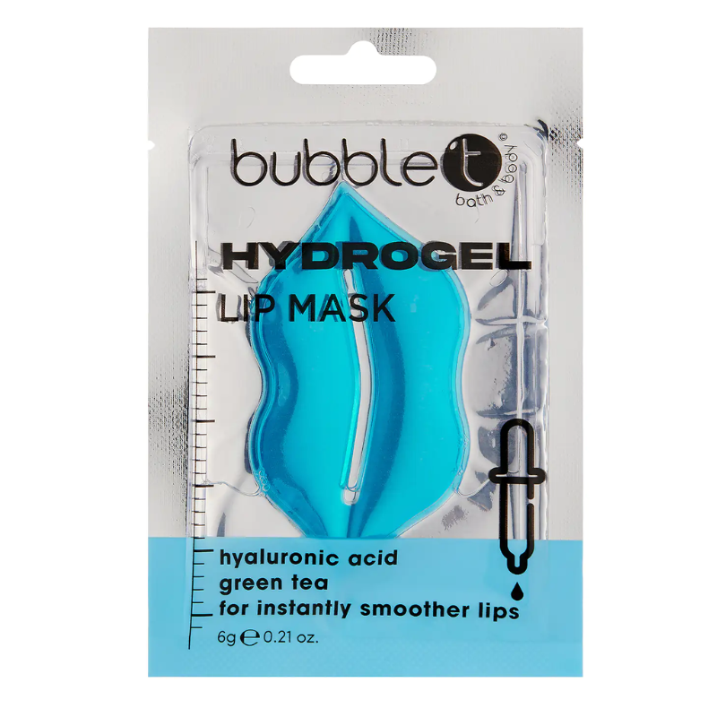 Bubble T Hydrogel Μάσκα Χειλιών με Υαλουρονικό Οξύ & Πράσινο Τσάι LIP MASK