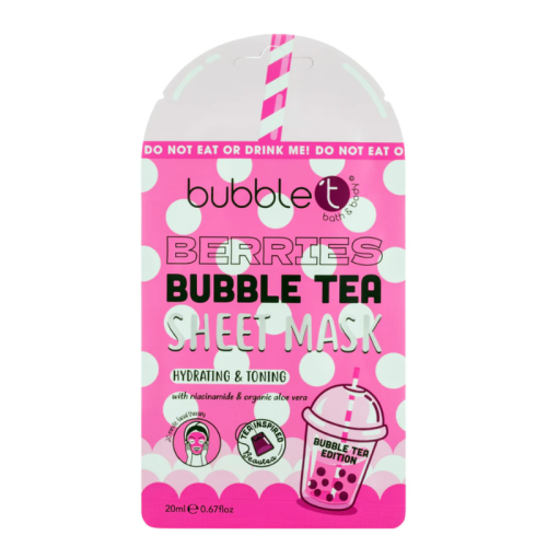 Bubble T Μάσκα Προσώπου Berries με Αλόη Βέρα & Νιασιναμίδη 20ml