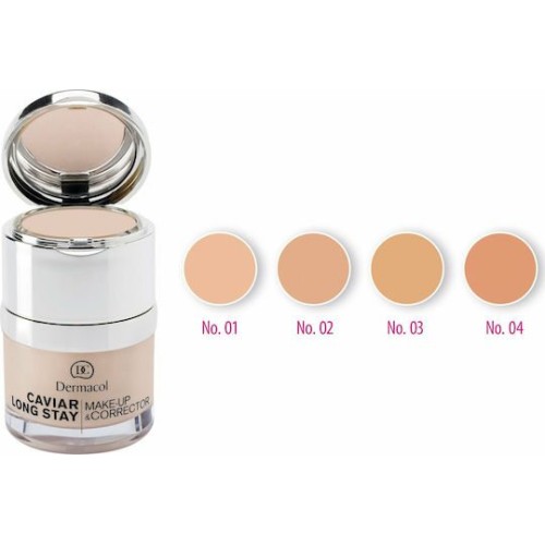 Dermacol Caviar Long Stay Make Up & Corrector 04 Tan