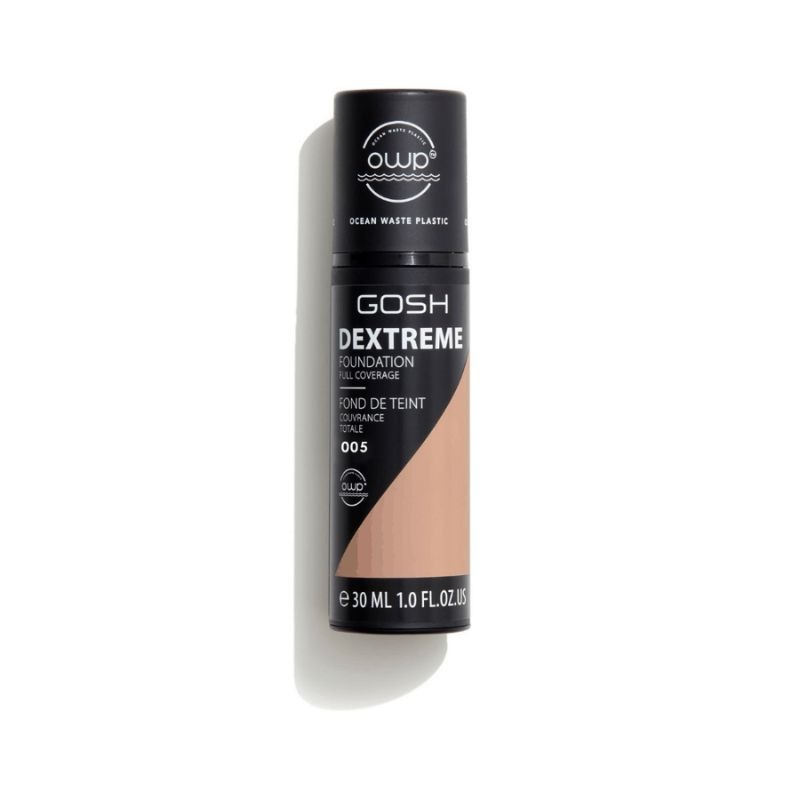 Gosh Dextreme Βάση Πλήρους Κάλυψης 005 - Μπεζ 30ml MAKE UP + FOUNDATION