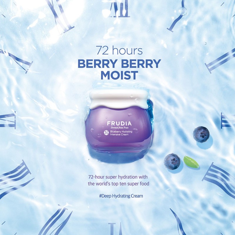 Frudia Blueberry Hydrating Intensive Cream - Κρέμα Προσώπου με Μύρτιλο 55gr ΚΡΕΜΕΣ ΠΡΟΣΩΠΟΥ / ΑΝΤΙΓΗΡΑΝΣΗ