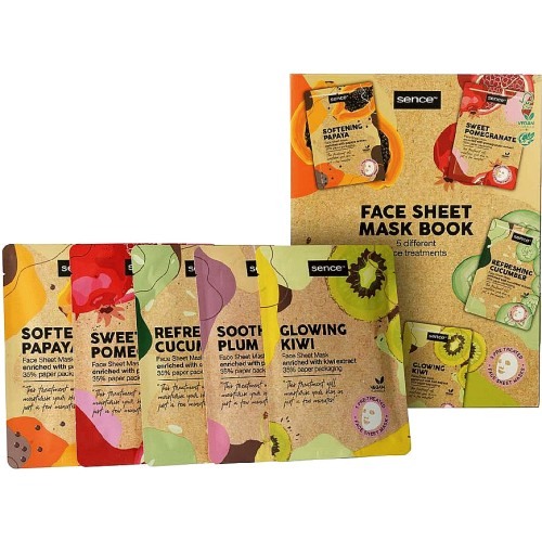 SENSE COLLECTION FACE SHEET MASK BOOK 5TEM