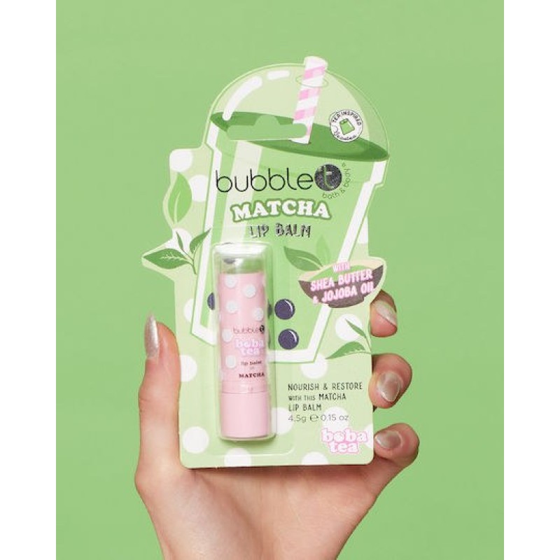 Bubble T Lip Balm  Matcha για Σκασμένα Χείλη 4.5gr LIP BALM