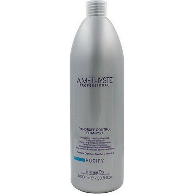 Farmavita Amethyste Professional Purify Anti - Dandruff Sham Σαμπουάν κατά της Πιτυρίδας για Όλους τους Τύπους Μαλλιών 1000ml ΣΑΜΠΟΥΑΝ