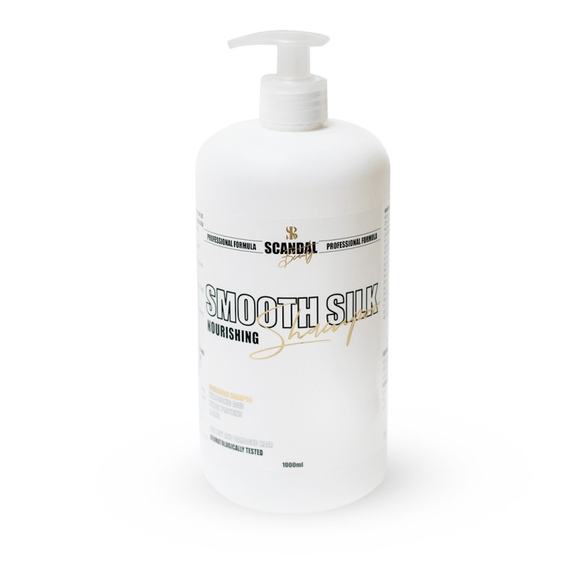 Scandal Beauty Smoothsilk Με Υαλουρονικο Οξυ, Πρωτεινες Σιταριου Και Αλοη Σαμπουάν Αναδόμησης/Θρέψης & Ενυδάτωσης 1000ml 