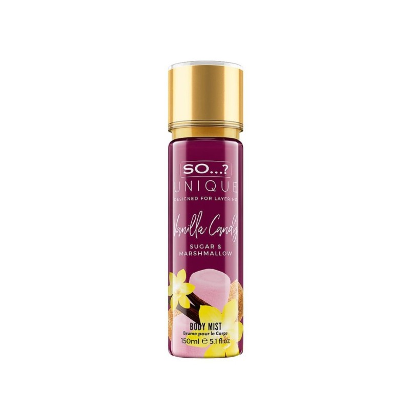 SO UNIQUE VANILLA CANDY BODY MIST 150ml BODY MIST