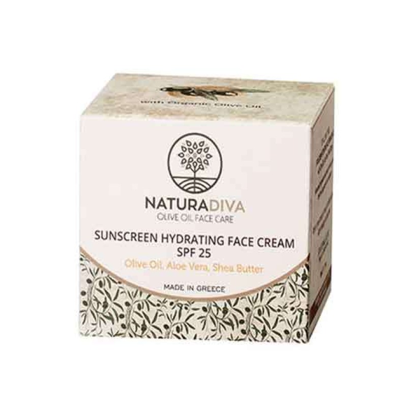 NATURADIVA Αντιηλιακή Κρέμα προσώπου SPF25 ΚΡΕΜΕΣ ΠΡΟΣΩΠΟΥ / ΑΝΤΙΓΗΡΑΝΣΗ