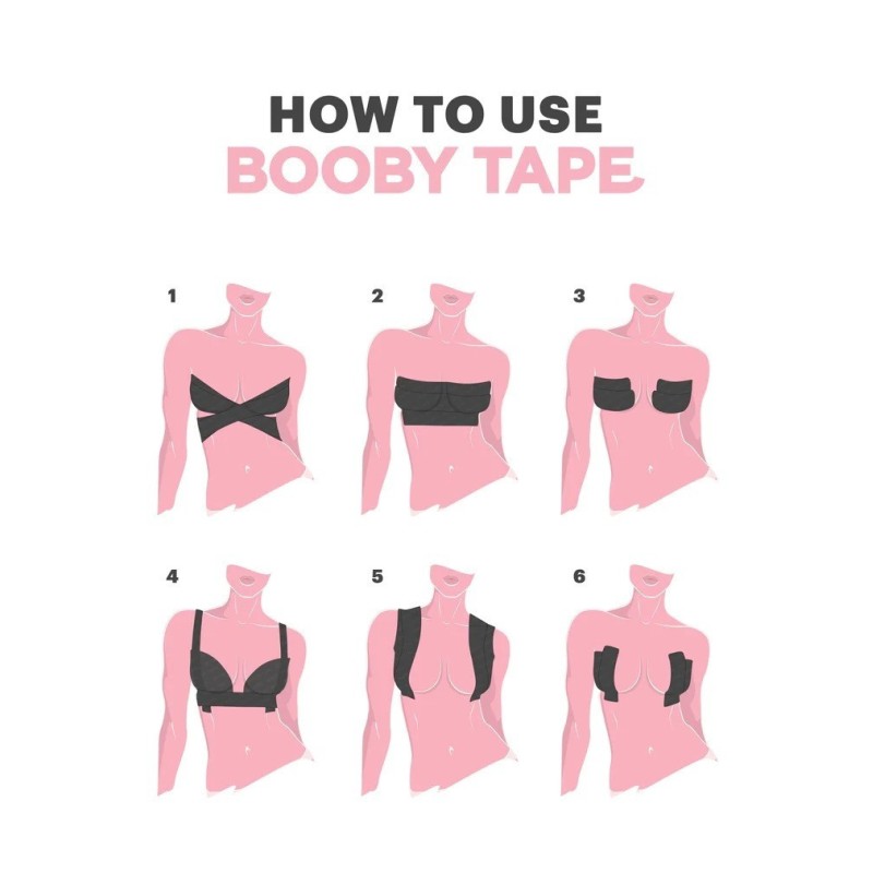 Booby TapeΑυτοκόλλητο Μαύρο Σουτιέν BEAUTY TOOLS > ΓΙΑ ΣΤΗΘΟΣ