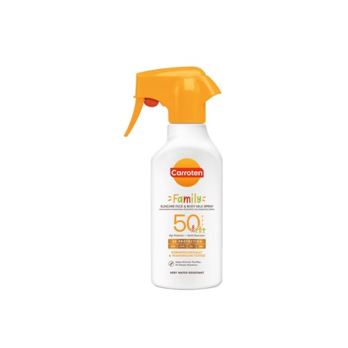 CARROTEN Αντηλιακό Γαλάκτωμα Spray  FAMILY SPF50 270ml