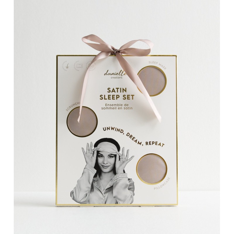 Danielle Creations Pink Satin Sleep Set BEAUTY TOOLS > ΑΞΕΣΟΥΑΡ 