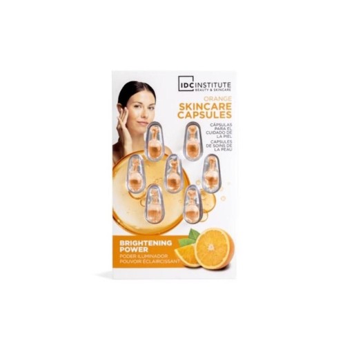 IDC INSTITUTE Natural Elements Orange Skin Capsules – Αμπούλες Προσώπου με Βιταμίνη C για Λάμψη & Ενυδάτωση 7 x 0,34ml