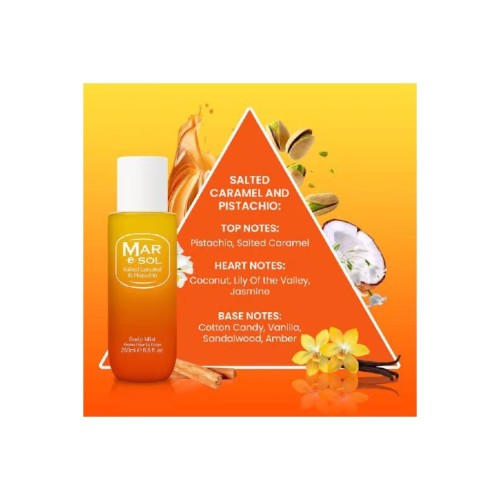 MAR E SOL Salted Caramel & Pistachio Body Mist 250ml