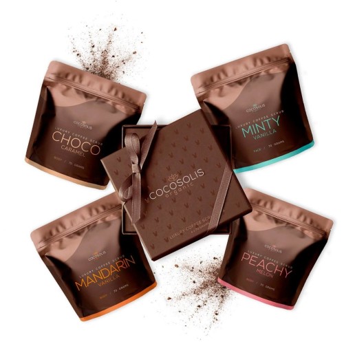 COCOSOLIS SCRUB Luxury Coffee Scrub Box 4*70GR