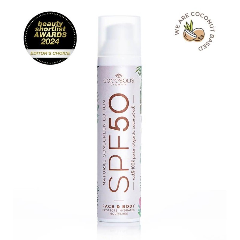 COCOSOLIS SPF50 Natural Sunscreen Lotion 100GR ΑΝΤΗΛΙΑΚΑ + ΜΑΥΡΙΣΤΙΚΑ