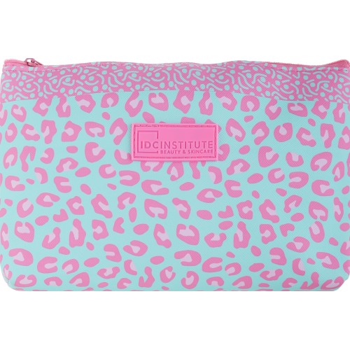 IDC INSTITUTE Νεσεσέρ 22x16 εκ., τυρκουάζ και ροζ σε σχέδιο λεοπάρ
