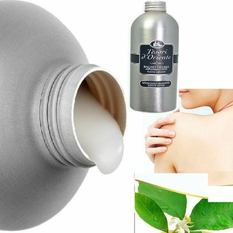 Tesori d'Oriente White Musk Ενυδατικό Κρεμώδες Aφρόλουτρο με Άρωμα White Musk 500ml ΠΕΡΙΠΟΙΗΣΗ ΣΩΜΑΤΟΣ ΜΠΑΝΙΟΥ