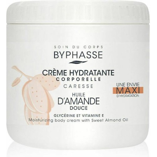 Byphasse Maxi Almond Oil Ενυδατική Κρέμα Σώματος για Όλες τις Επιδερμίδες 500ml