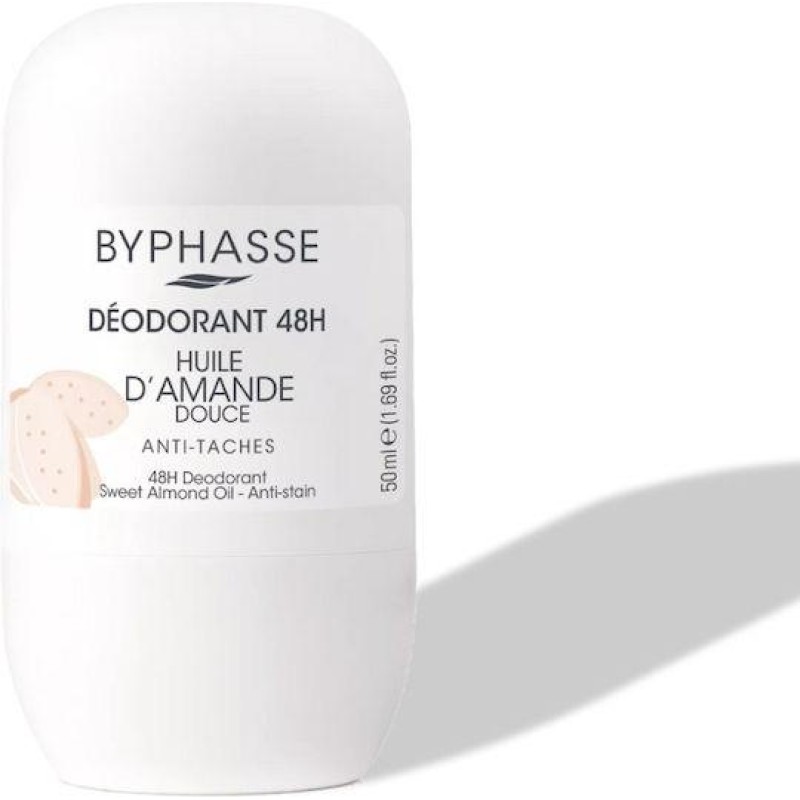 Byphasse Sweet Almond Oil Αποσμητικό 48h σε Roll-On 50ml ΑΠΟΣΜΗΤΙΚΑ