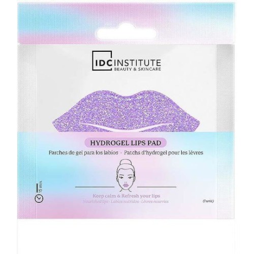 IDC Institute Hydrogel Glitter Lip Μάσκα Χειλιών για Σκασμένα Χείλη με Υδατικό τζελ & Γκλίτερ Μωβ 6gr