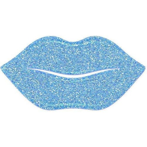 IDC Institute Hydrogel Glitter Lip Μάσκα Χειλιών για Σκασμένα Χείλη με Υδατικό τζελ & Γκλίτερ Μπλε 6gr