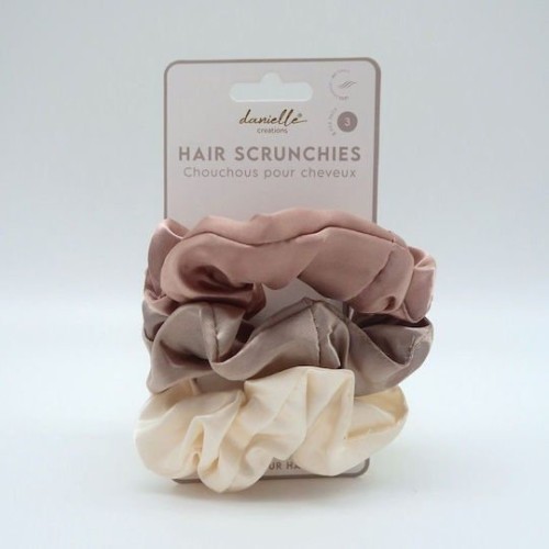 Danielle Creations Scrunchy Μαλλιών Πολύχρωμο 3τμχ