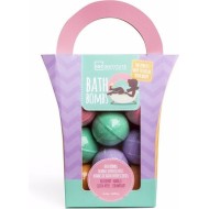 IDC Institute Smoothie Time Bath Bombs με Άρωμα Strawberry & Acai 120gr