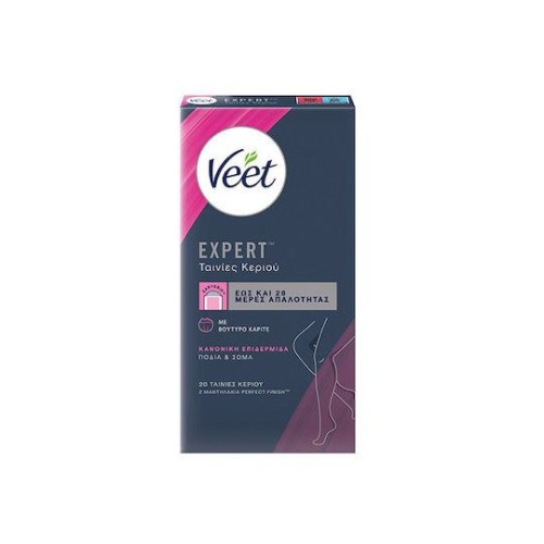 Veet Ταινίες Αποτρίχωσης ΣΩΜΑ & ΠΟΔΙΑ ΓΙΑ ΚΑΝΟΝΙΚΗ ΕΠΙΔΕΡΜΙΔΑ  20τμχ