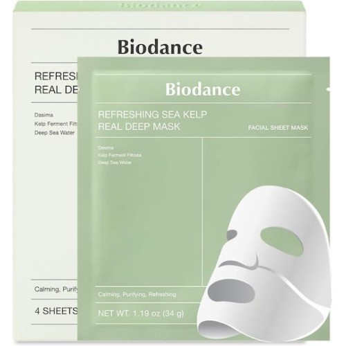 Biodance Refreshing Sea Kelp Μάσκα Ομορφιάς Προσώπου Νύχτας για Ενυδάτωση / Θρέψη / Αναζωογόνηση / Σύσφιξη 34gr