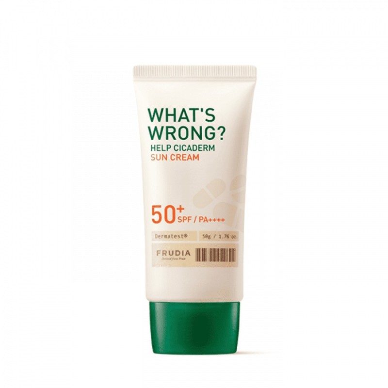 Frudia What’s Wrong Cicaderm Αντηλιακή Κρέμα Προσώπου SPF50+ 50ml ΑΝΤΙΛΙΑΚΗ ΠΕΡΙΠΟΙΗΣΗ