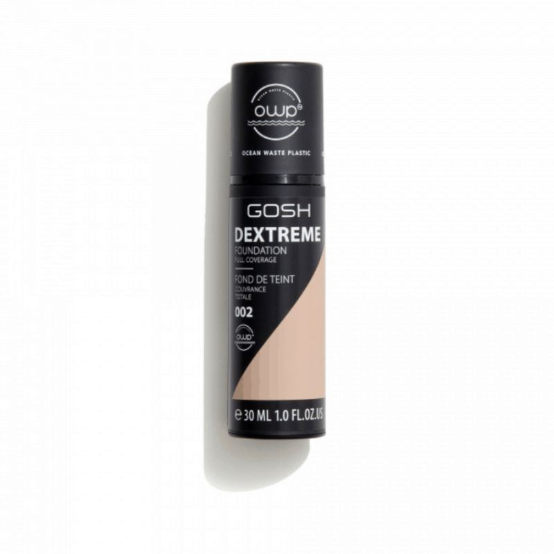 Gosh Dextreme Βάση Πλήρους Κάλυψης 002 - Πορσελάνη 30ml MAKE UP + FOUNDATION