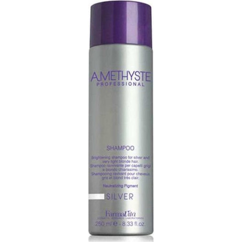 Farmavita Amethyste Silver For Blond, Grey & White H Σαμπουάν Διατήρησης Χρώματος για Βαμμένα Μαλλιά 250ml ΣΑΜΠΟΥΑΝ