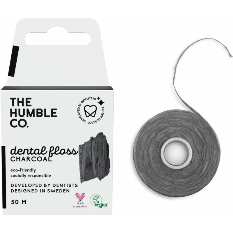 The Humble Co. Natural with Charcoal Οδοντικό Νήμα με Γεύση Μέντα 50m VEGAN ΣΕΙΡΑ ΓΙΑ ΣΤΟΜΑΤΙΚΗ ΚΑΙ ΣΩΜΑΤΙΚΗ